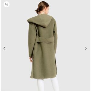BELLE & BLOOM Walk this Way Deep Green Hooded Wool Blend Winter Coat